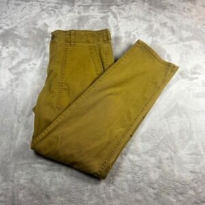 Madewell Women's 29 Slim Straight Utility Pant Mustard Yellow GR0303